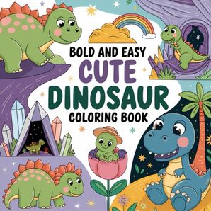 大人の塗り絵CUTE DINOSAUR COLORING BOOK