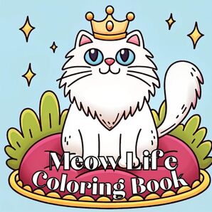 大人の塗り絵Meow Life Coloring Book