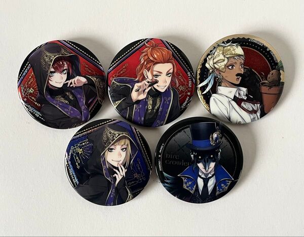 未使用 ツイステッドワンダーランド 缶バッジ 5個セット アニメグッズ