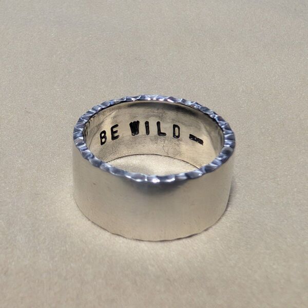 年末特価!早い者勝ち!IMERU 別注 シルバー925 テクスチャーリング 17.5号 国産ハンドメイド!在庫残り1点!