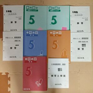 四谷大塚 春期講習 小5