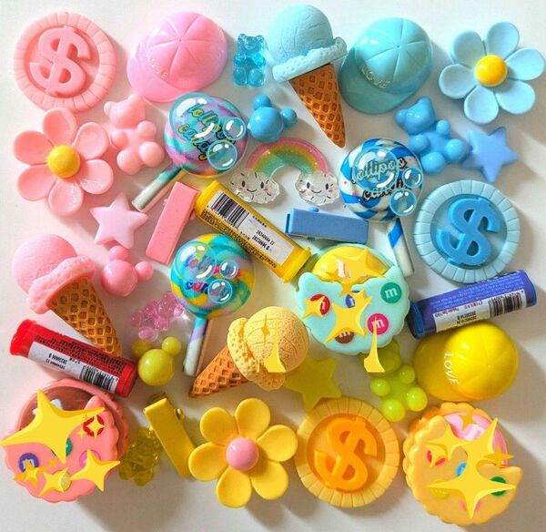 ☆デコパーツまとめ売り☆mix
