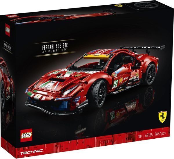 レゴ 42125 テクニック フェラーリ 488 GTE AF コルセ #51 【新品未開封-5702016913484】
