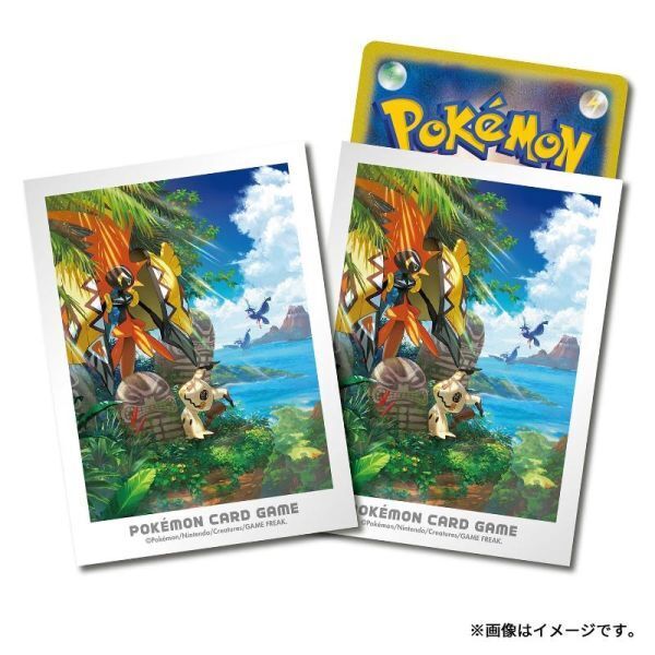 ポケモンカード スリーブ デッキシールド アローラの冒険 カプ・コケコ&ミミッキュ 【新品未開封-4521329362434】