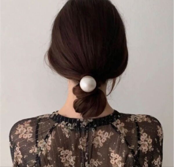 ヘアゴム 白 パール ラスト5点
