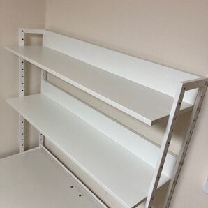 【美品】机上ラック ハイタイプ 2段 幅1200mm 机上台 ラック PCラック デスクラック