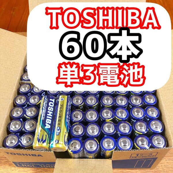 アルカリ乾電池 東芝 乾電池 単3電池 単4電池 災害備蓄 最安値価格! ゲーム 玩具 家電 60本 単3形