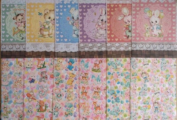 デザインペーパー平袋12枚 ①