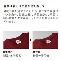 【メンズ】プレミアムＴシャツ/XXL/3L/ミックスグレー/5枚セット_画像4