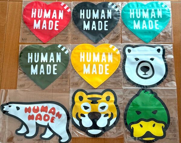 human made ノベルティ ジップロック ハート 動物
