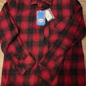 Native Lounge 赤黒チェックネルシャツ M ネルシャツ チェック 長袖シャツ