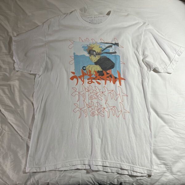 【公式】 ナルト NARUTO アニメTシャツ 白 古着 ヴィンテージ 絶賛高騰中 00s
