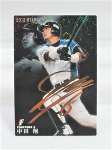 カルビー 2012年 プロ野球チップス S-03 中田翔 金箔押し サインカード 北海道日本ハムファイターズ