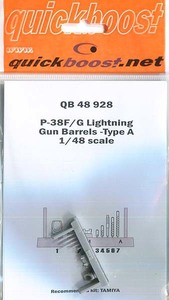 クイックブースト 48928 1/48 P-38F/G 銃身 タイプA　(タミヤ用)