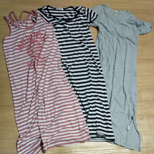 ワンピース 古着 半袖 トップス 女の子 Mサイズ