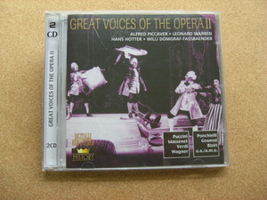 ＊【２CD】アルフレット・ピッカバー、レナード・ウォーレン／Great Voices of the Opera II （205117-302）（輸入盤）