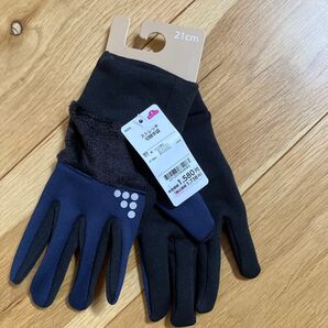 新品 キッズ ジュニア 21センチ 手袋 アウトドア 男の子 グローブ ブラック