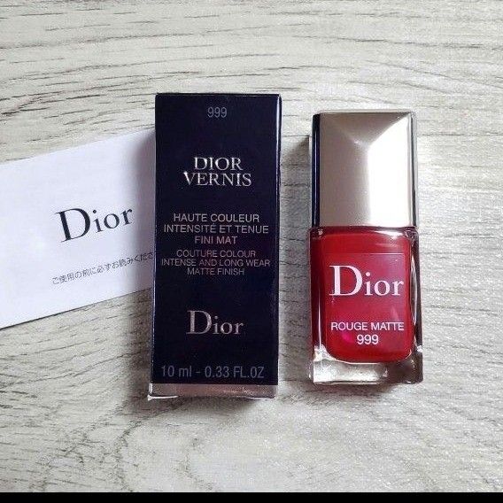 未使用 Dior ディオールヴェルニ マット 999 限定色