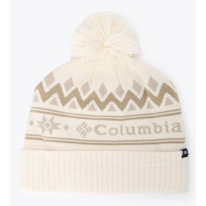 Columbia コロンビア ラペルパスニットキャップ ニット帽 ボンボン PU5714 Sea Salt オフホワイト/ベージュ