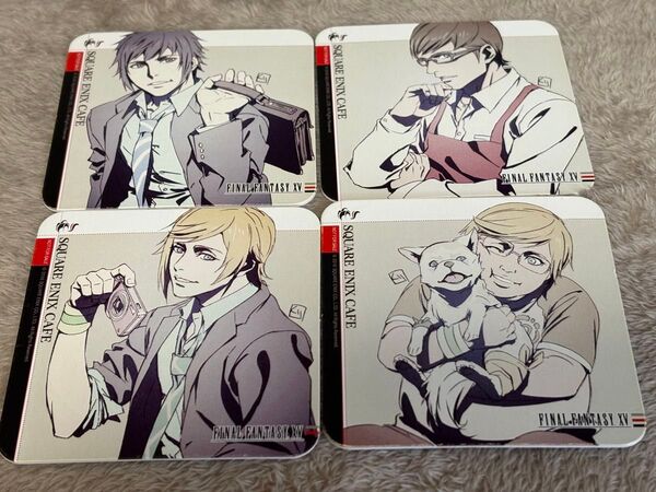 【レア】スクエニカフェ FINAL FANTASY XV イラストコースター 4枚セット FF15