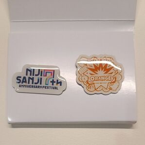 にじフェス2025 入場特典 ピンバッジ オレンジ