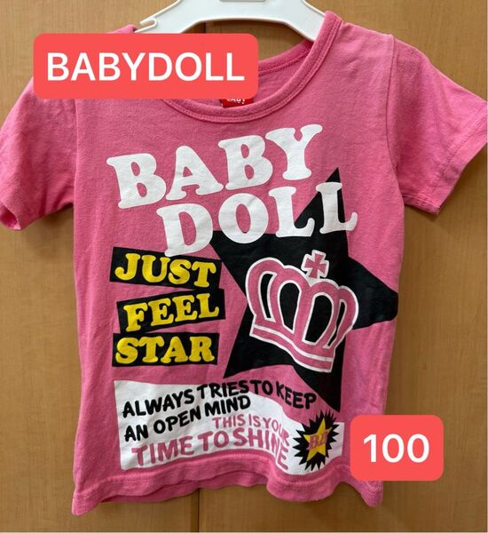 BABYDOLL Tシャツ 100 ピンク