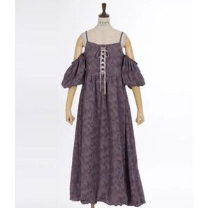 axes femme シアージャカードバルーンワンピース