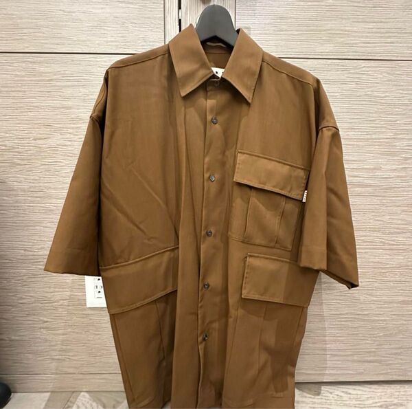 MARNI マルニ トロピカルウール ミリタリー 半袖シャツ 21ss