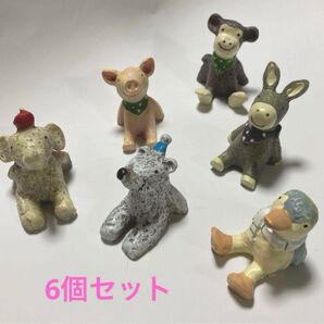可愛い動物フィギュア 6個セット