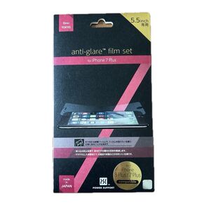 【未開封】パワーサポート AFPアンチグレアフィルムセット for iPhone7 Plus PBK-02