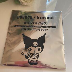 DOUTOR×Kuromi オリジナルグッズ クロミちゃんミニタオル