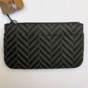 新品未使用品 甲州印伝【杉綾 黒地×グレー漆】印傳屋 小物入 コインケース ギフト 外国土産 小銭入れ 全国送料無料
