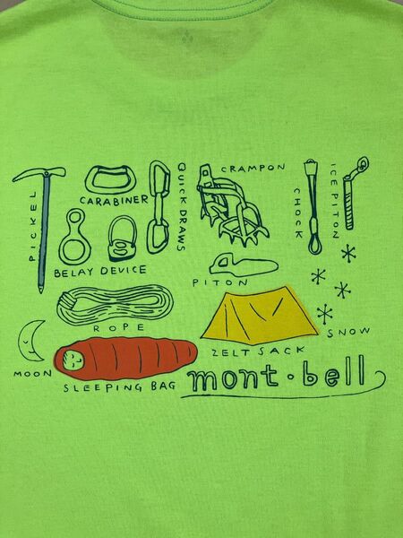 美品 モンベル 半袖Tシャツ