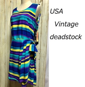 米買付 DEADSTOCK 80's～90's サマードレスワンピース SAG HARBOR ヴィンテージ 12 ★6