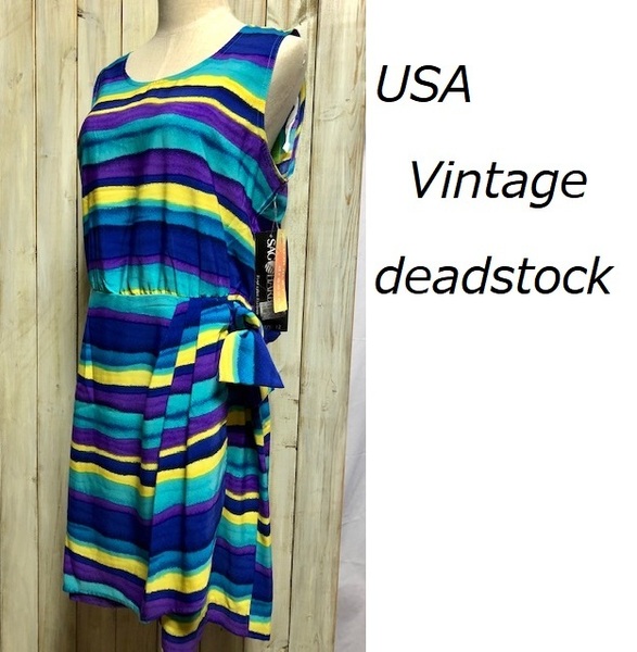 米買付 DEADSTOCK 80's～90's サマードレスワンピース SAG HARBOR ヴィンテージ 12 ★6