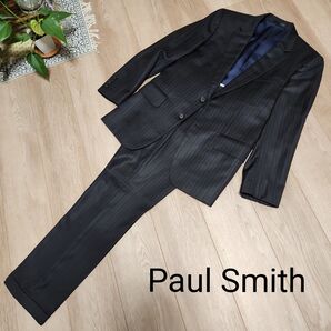 美品 Paul Smith ブラック(パープルストライプ)sizeS