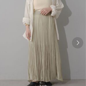 Kastane ロングプリーツスカート ベージュ FREE