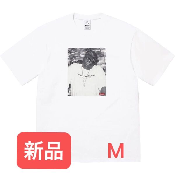 【新品】Supreme x Jordan Biggie S/S Top シュプリーム ジョーダン Tシャツ ホワイト M