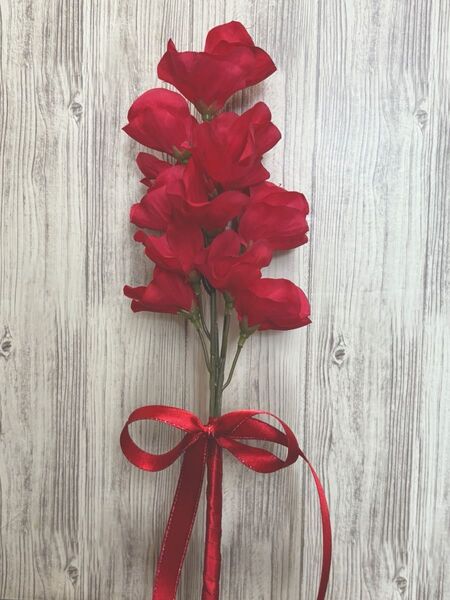 赤いスイートピー 造花