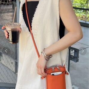 【ほぼ未使用品】discord ウォレットショルダーバッグ オレンジ