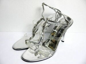  unused goods Nine West NINE WEST sandals silver color silver 6.5M 23.5cm M411-93