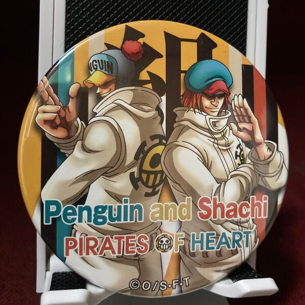 ONE PIECE 輩缶バッジ ペンギン&シャチ