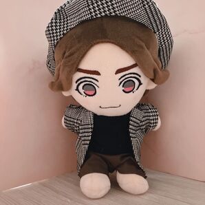 ちびスト ぬい服 ハンドメイド 4点セット グレンチェック トータルコーデ 黒
