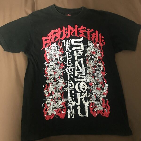 美品 Sサイズ 戦国 WOD フェイスタオル LEGEND”2015”～新春キツネ祭り～ WALL OF DEATH TEE Tシャツ BABYMETAL ベビーメタル 666