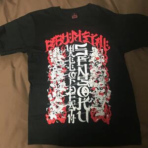  beautiful goods M size Sengoku WOD FFT ver. LEGEND 2015 New Year (Spring) fox festival WALL OF DEATH... film TEE T-shirt BABYMETAL baby metal 666