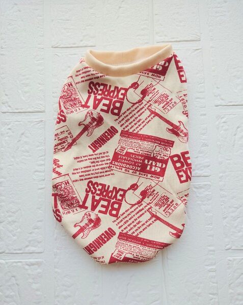 犬服ハンドメイド ロックスター タンクトップ M 現品のみ