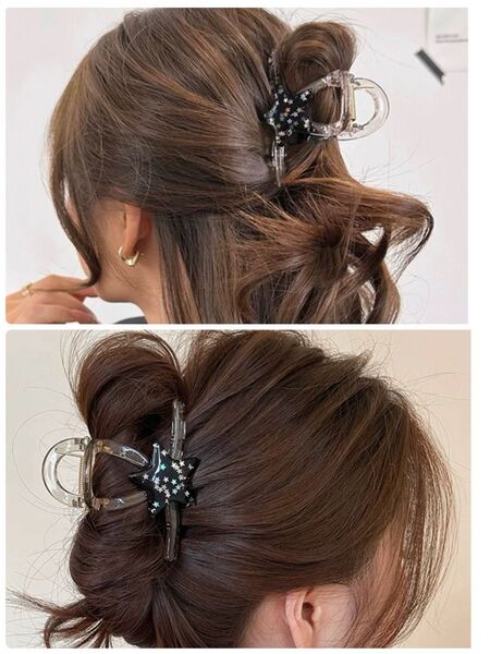 ヘアアクセサリー 一つ星 パール 髪飾り 髪留め ヘアクリップ