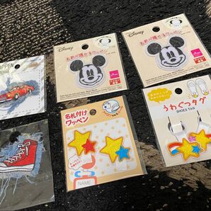 ワッペン うわぐつタグ ミッキー 星 まとめうり セリア ダイソー