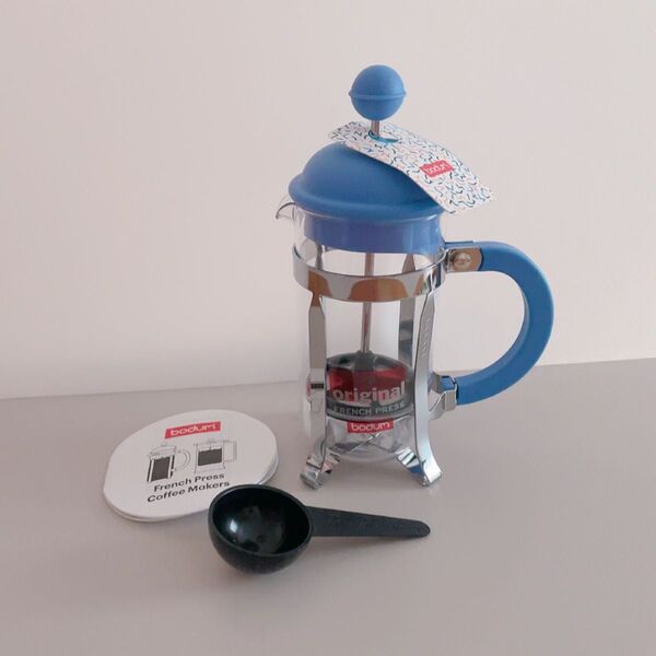 新品》BODUM CAFFETTIERA フレンチプレスコーヒーメーカー マティス/ブルー