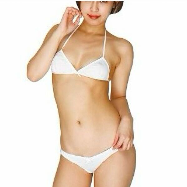 【日本製】新品未開封 ナチュラルコットンブラ&フルバックショーツ ホワイト セクシー ブラジャー パンティー